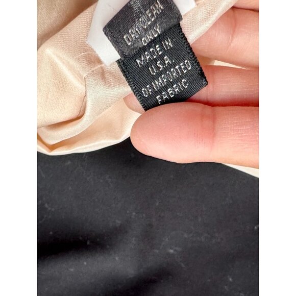 MARC JACOBS Black Cotton Faille Cream Piped Trim Blazer Jacket, Size 00 - Picture 15 of 16